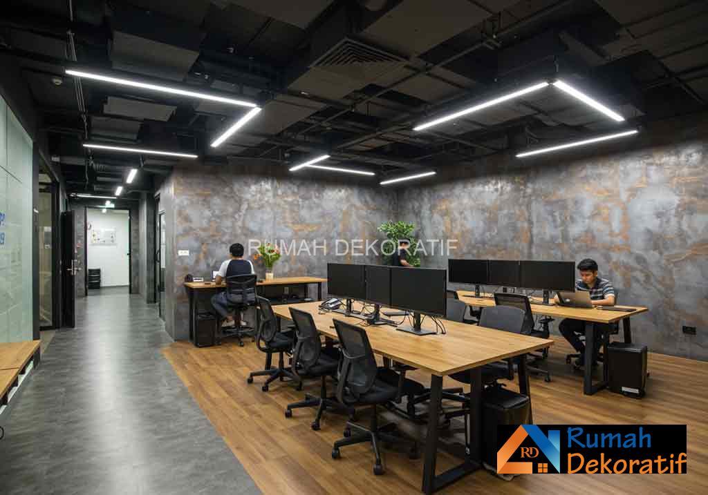 jasa pengecatan cat dekoratif efek industrial jakarta