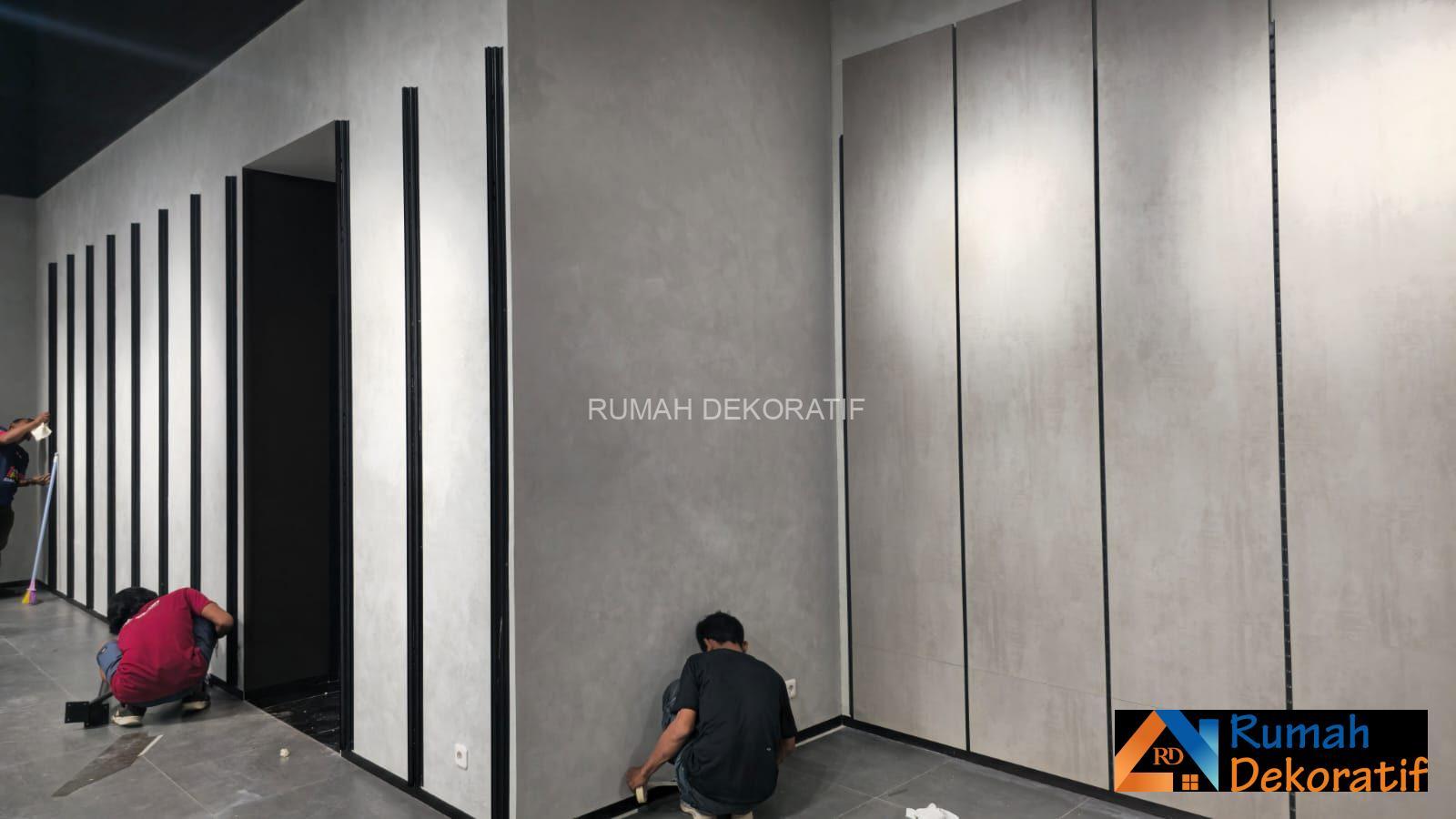 Pengecatan Tekstur Custom di Living World Cibubur