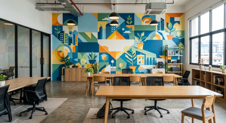 Read more about the article Cat Dekoratif untuk Co-Working Space: Suasana Kerja Inspiratif
