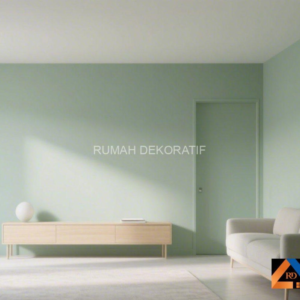 jasa cat dekoratif sage green